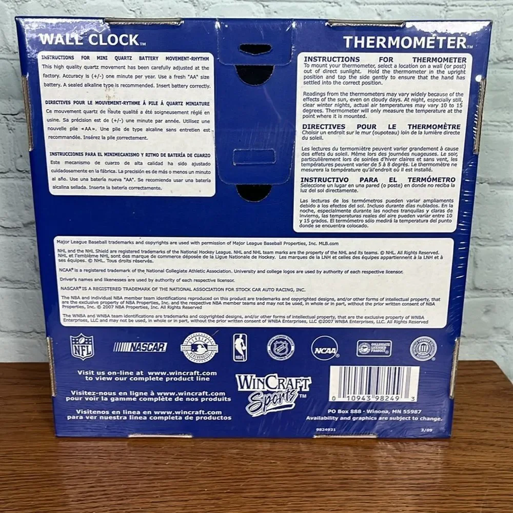 Duke University 2010 National Basketball Championship WinCraft Wall Clock NIB